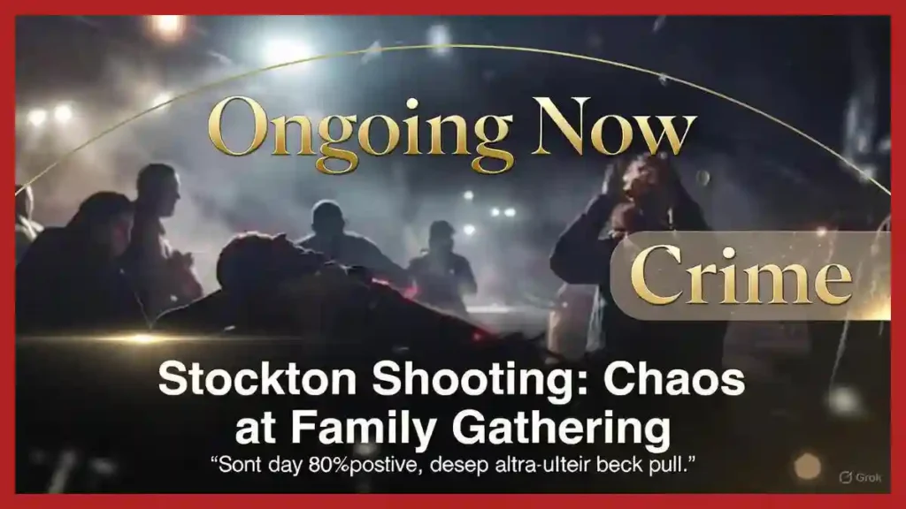 Stockton Shooting Chaos at Family Gathering | Ongoing Now | Crime News