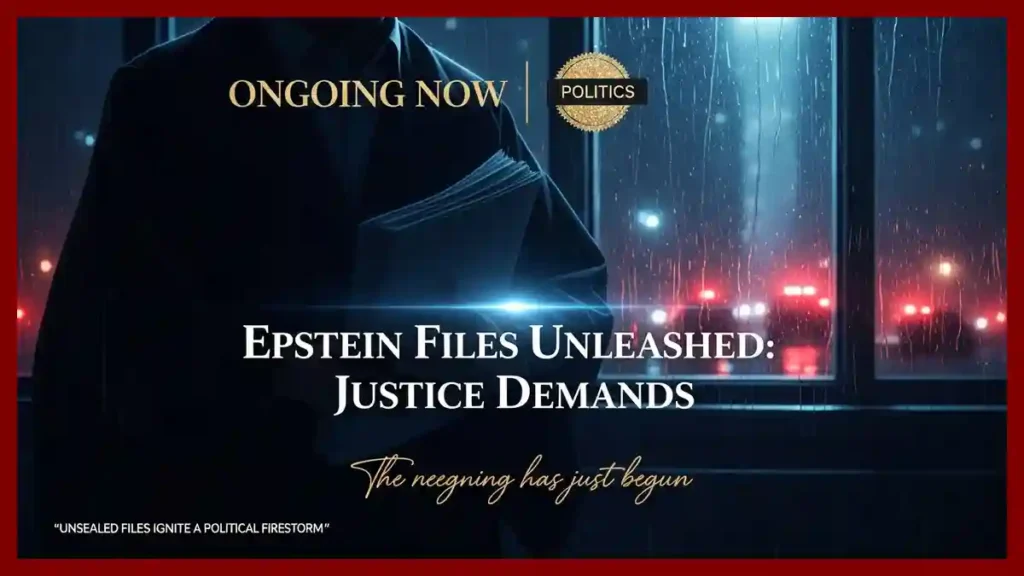 Epstein Files Release The Reckoning Begins | Ongoing Now | Politics