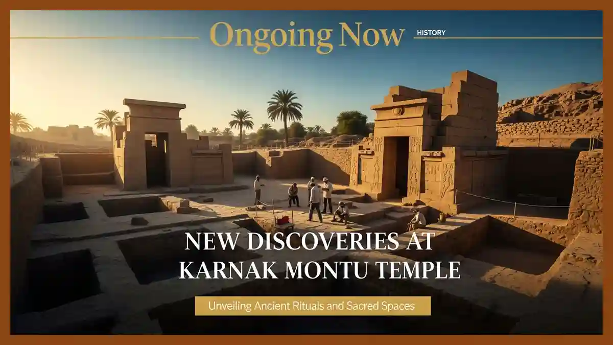 Excavating the Montu Temple Karnak complex in 2026 | Ongoing Now | History