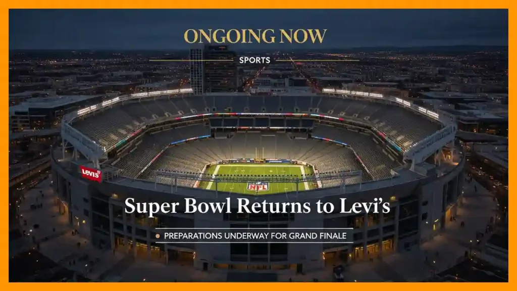 Super Bowl 2026 Levi’s Stadium Prepares for NFL Finale | Ongoing Now | Sports