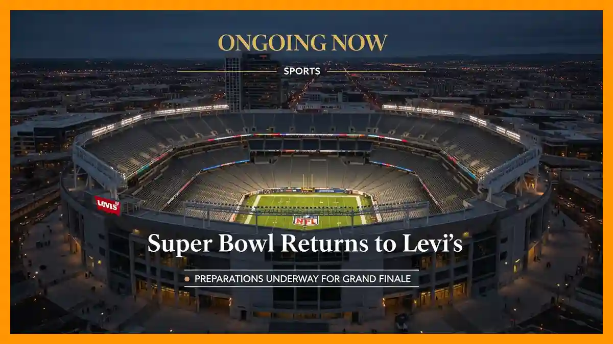 Super Bowl 2026 Levi’s Stadium Prepares for NFL Finale | Ongoing Now | Sports