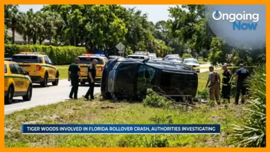 Tiger Woods Involved in Rollover Vehicle Crash in Florida