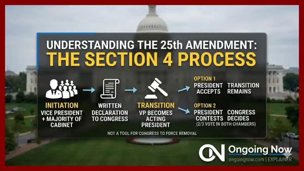 25th Amendment Debate Why Congress Cannot Force Action