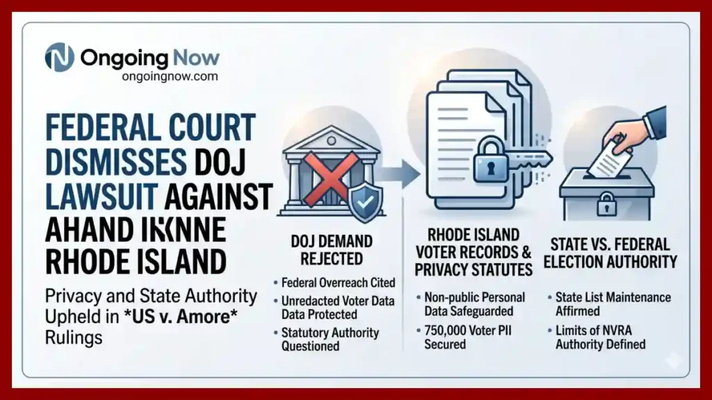 Federal Court Dismisses DOJ Lawsuit Against Rhode Island | Ongoingnow Legal News