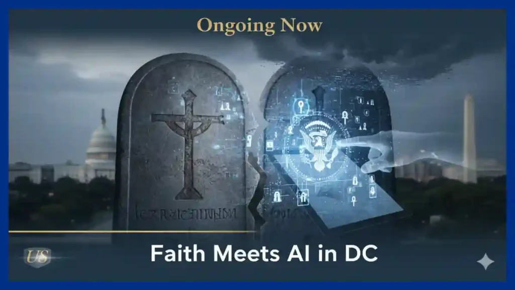 Religious Tensions Rise After President Trump Shared AI Imagery | Visual interpretation generated via AI for Ongoing Now.