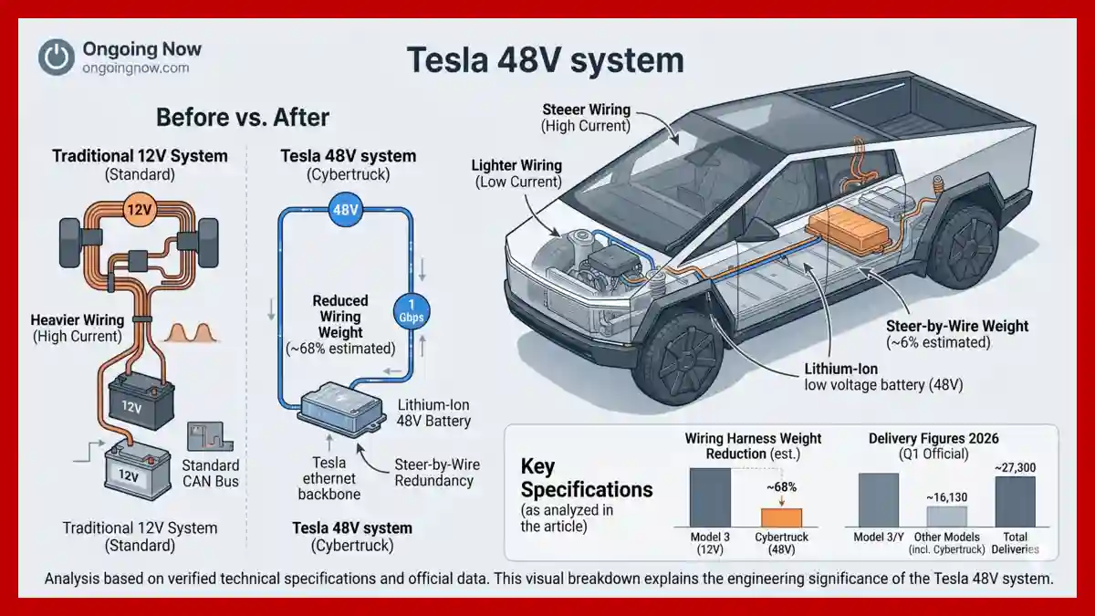 Tesla Cybertruck 48V System Reveals How Efficiency Dominates - Ongoingnow news