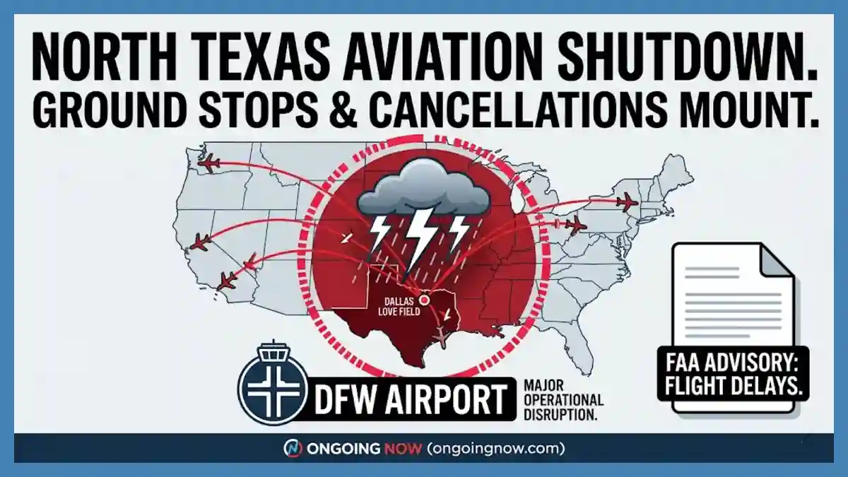 Fallout From Ground Stops DFW airport flight delays Ground Hundreds of Holiday Travelers