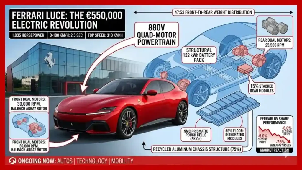Unveiling the €550,000 Ferrari electric car cost and Jony Ive design secrets