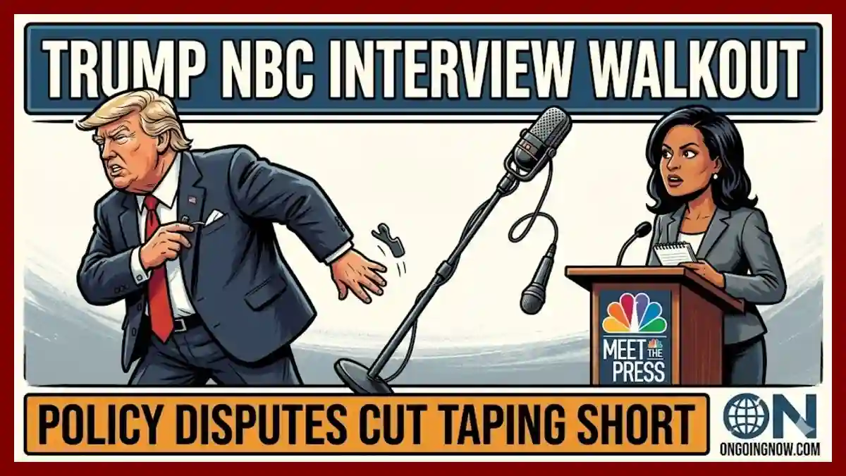 After Policy Friction, Trump NBC Interview Ends With Abrupt Walkout