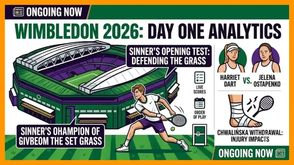 From the brink of elimination How a five-set scare altered Wimbledon tennis tournament coverage data