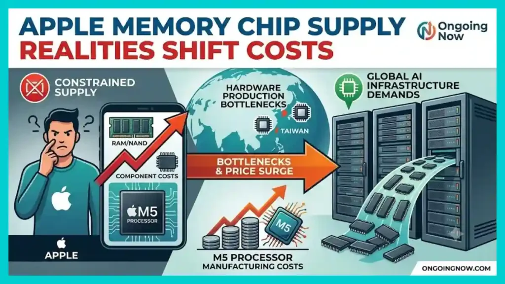 Why Global Shortages Are Twisting the Apple Memory Chip Supply Chain