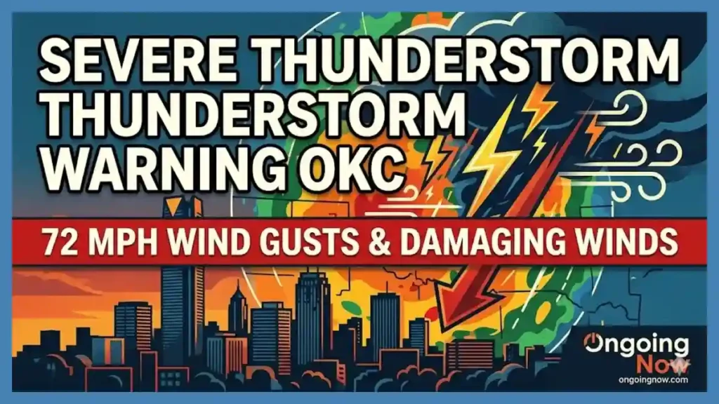 Winds Top 70 MPH as Severe Thunderstorm Warning OKC Triggers Alerts