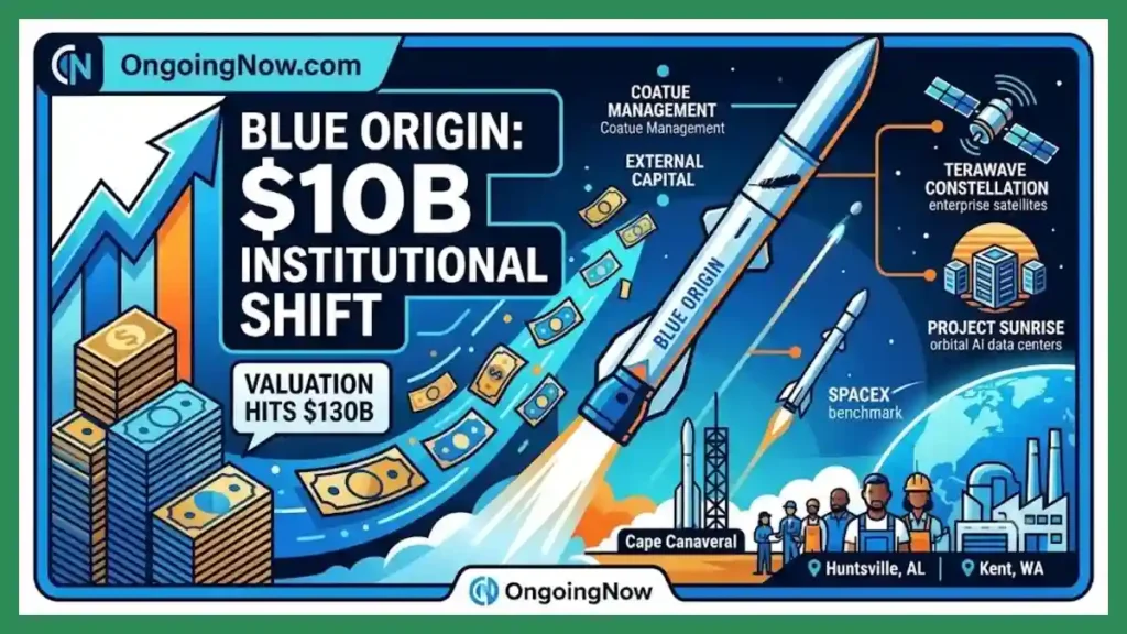 Billionaire Self-Funding Ends as Blue Origin Valuation 2026 Hits $130 Billion