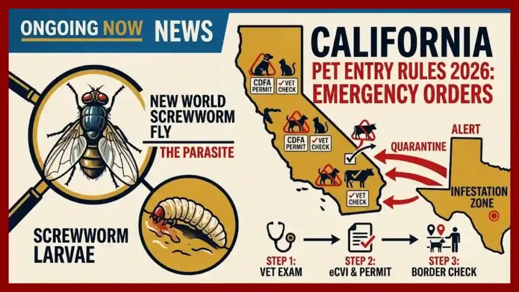 Parasite Outbreak Triggers Strict California Pet Entry Rules