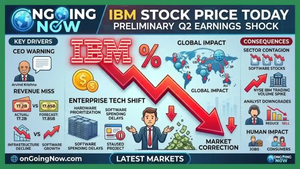 Unexpected Corporate Spending Realignment Slashes ibm stock price today